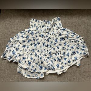 Altar’d State spring blue flower skirt XS